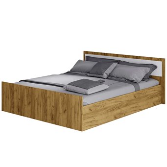 Кровать 160х200 Евро LIGHT КР-17 Крафт/Белый