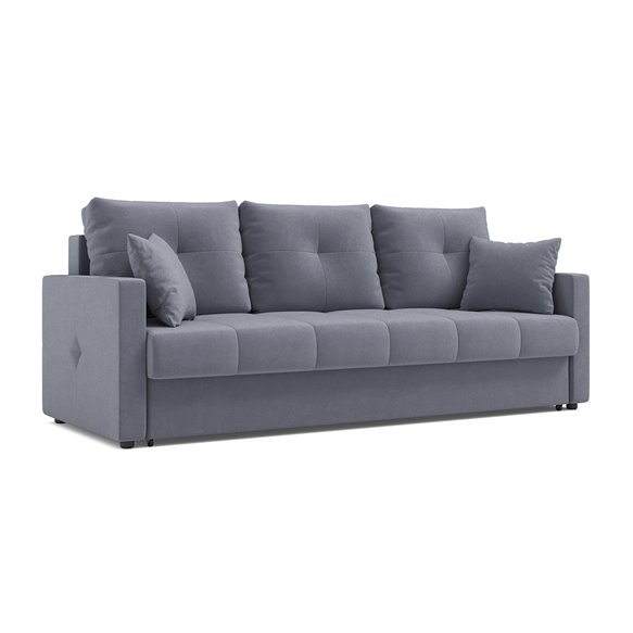 Диван еврокнижка Вита 3-х местный серый