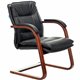 Кресло Бюрократ T-9927WALNUT-AV черное