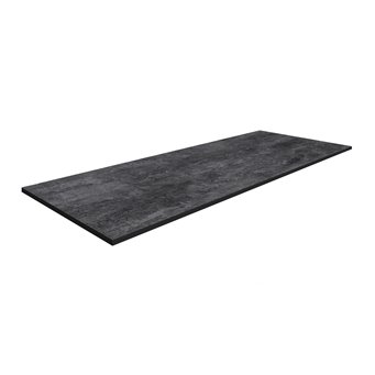 Столешница Slim 18 мм бетон темный/черный матовый
