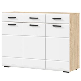 ЛИБЕРТИ КМ 01 Комод 1200 белый глянец/сонома