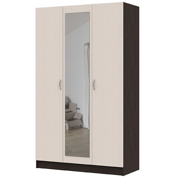 ШК 553 Бася шкаф 3-х ств. венге/белфорд